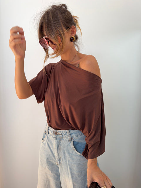 T-shirt Calvi - chocolat
