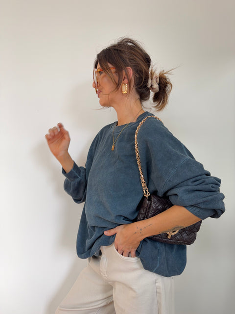 Sweat - bleu petrole