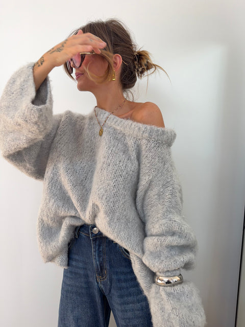 Pull Marlon - gris clair