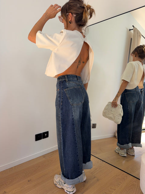 Jeans ballon 2 bleu