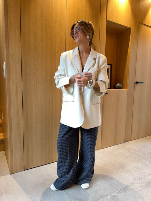 Blazer à clous - beige