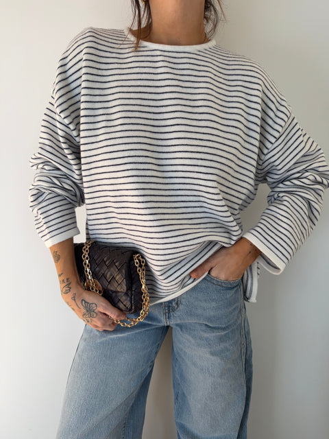 Pull douceur marin