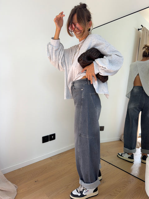 Jeans Mayron - gris clair