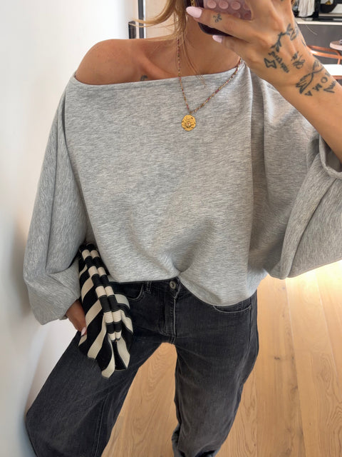 T-shirt bouffant gris