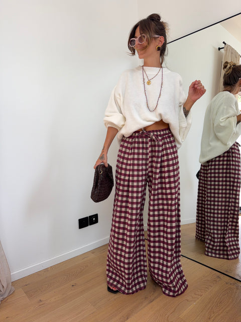 Pantalon Hazel - prune