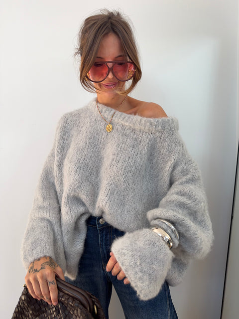 Pull Marlon - gris clair