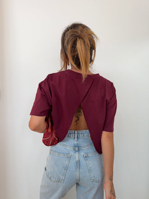 T-shirt Mia Lover's - bordeaux