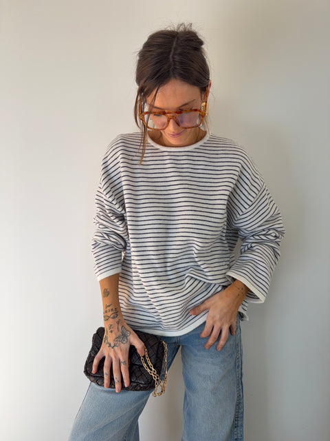 Pull douceur marin