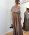 Pantalon à scratch - chocolat