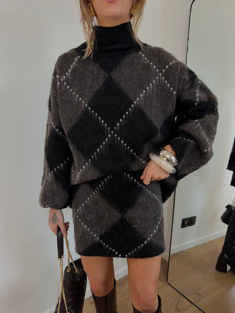 Pull à carreaux - Juny