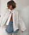 Blouse dos nu en dentelle