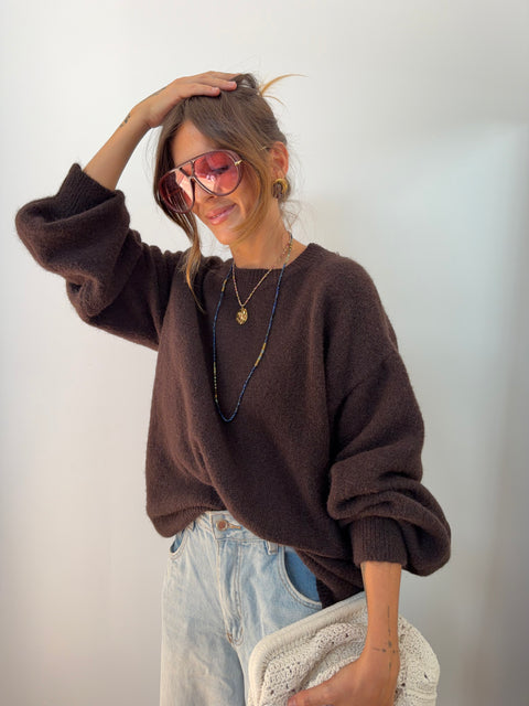 Pull Faro - chocolat