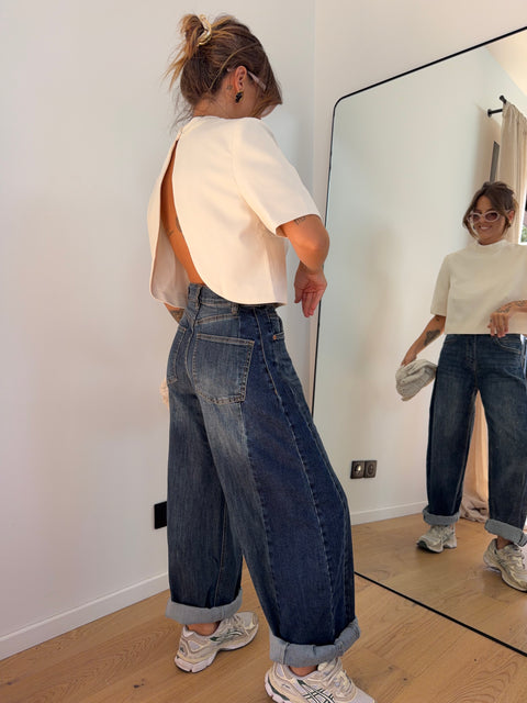 Jeans ballon 2 bleu