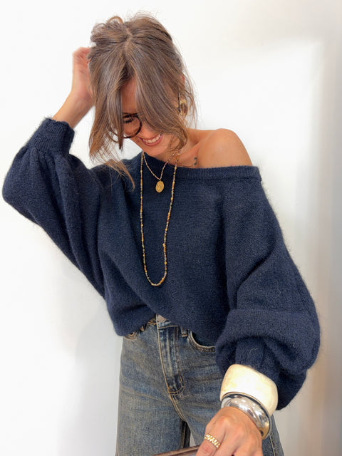 Pull asymétrique - marine