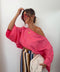Blouse asymétrique - rose