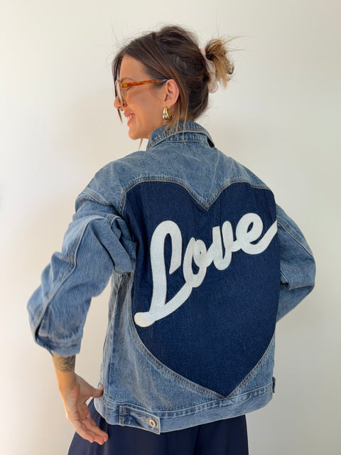 Veste en jeans - love