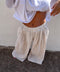Pantalon à carreaux - beige clair (pré commande)