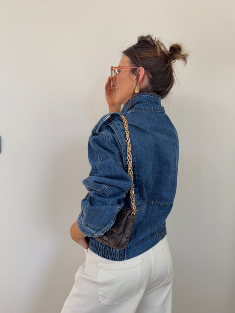 Veste en jeans à détails