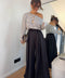 Pantalon portefeuille à scratch - noir