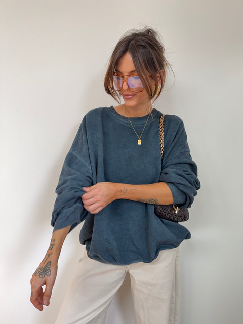 Sweat - bleu petrole
