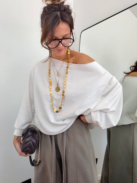 Sweat sans couture - blanc