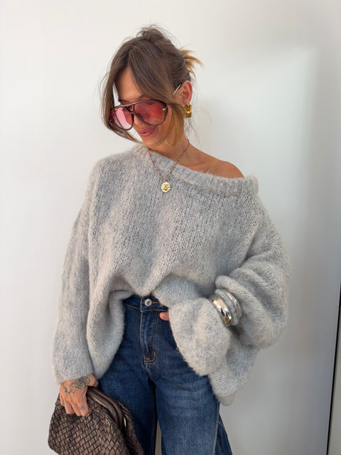 Pull Marlon - gris clair