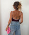 Body à coutures - bordeaux et mauve