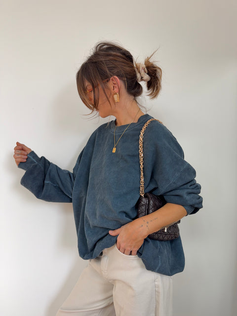 Sweat - bleu petrole