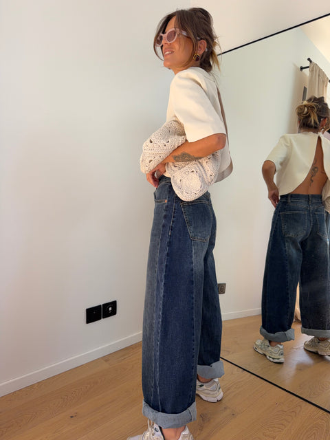 Jeans ballon 2 bleu