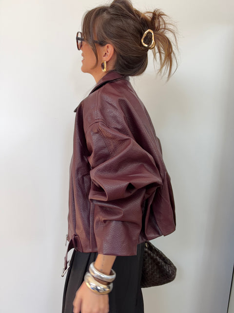 Veste simili Dakota - Bordeaux