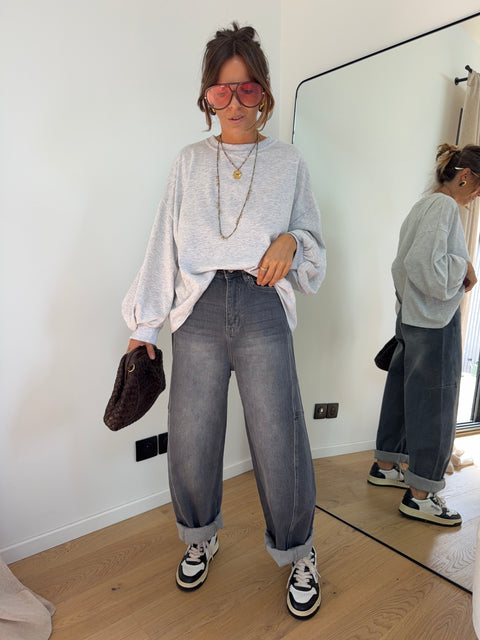Jeans Mayron - gris clair