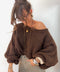 Pull asymétrique - choco
