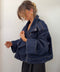 Chaqueta vaquera oversize - azul oscuro