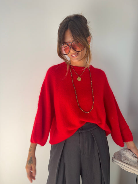 Pull Angora Seoul - rouge