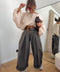 Pantalon  & ceinture Brune - kaki foncé