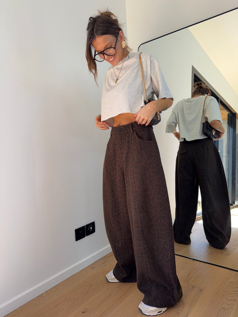 Pantalon ballon léopard