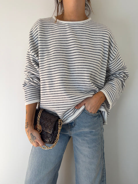 Pull douceur marin