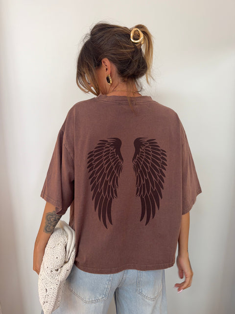 T-shirt Angel - chocolat
