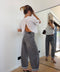 Jeans ballon Romy - gris