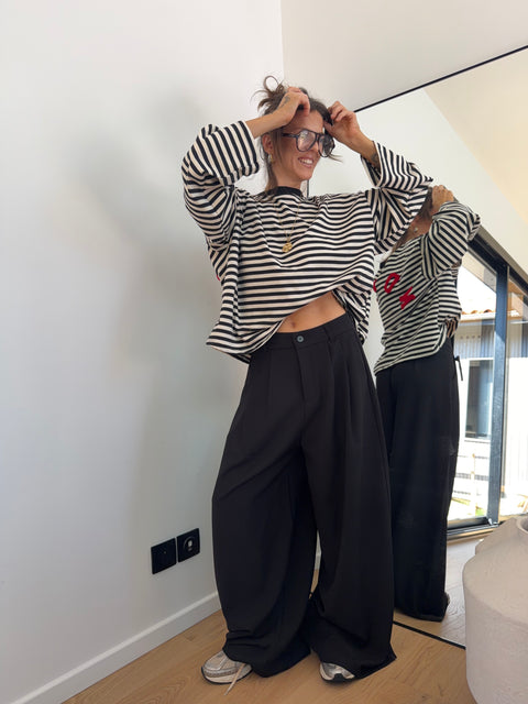 Pantalon droit Joe - noir