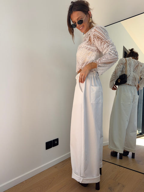 Pantalon Jacks - blanc