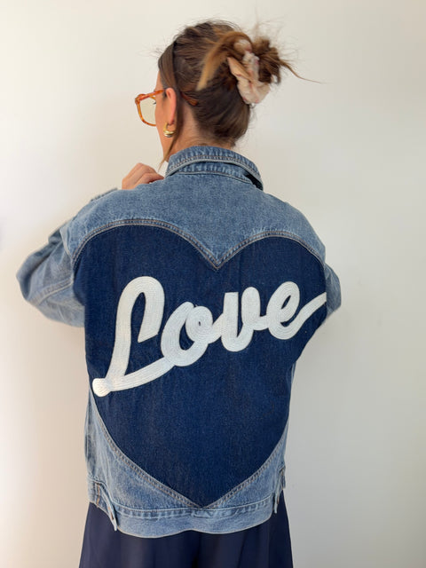 Veste en jeans - love