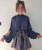 Jupe chemise - bleue
