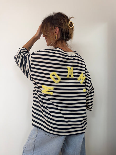 T-shirt Mommy - bleu
