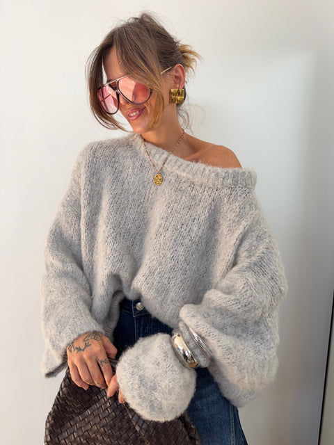 Pull Marlon - gris clair