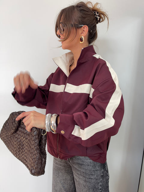 Veste Sportwear - bleu et bordeaux
