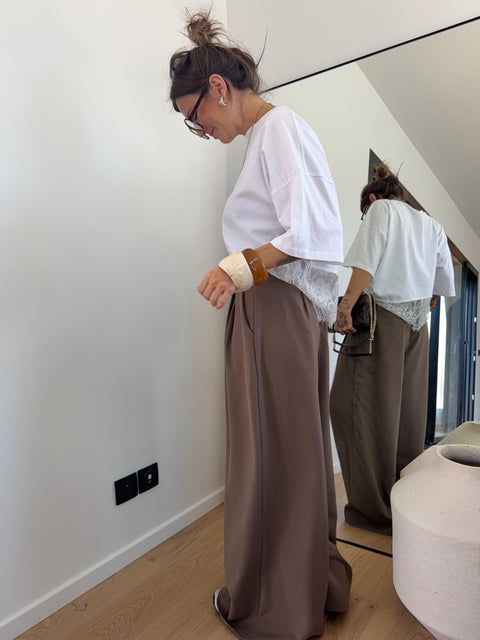 Pantalon droit Joe - taupe