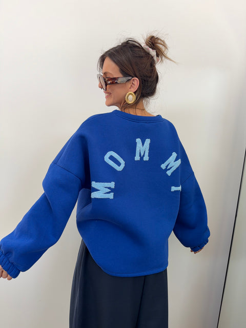 Pull MOMMY - bleu roi