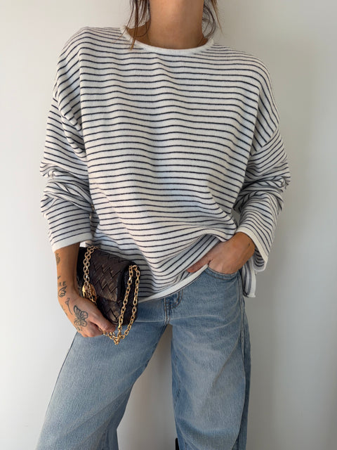 Pull douceur marin