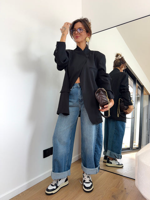Blazer à boutons - noir